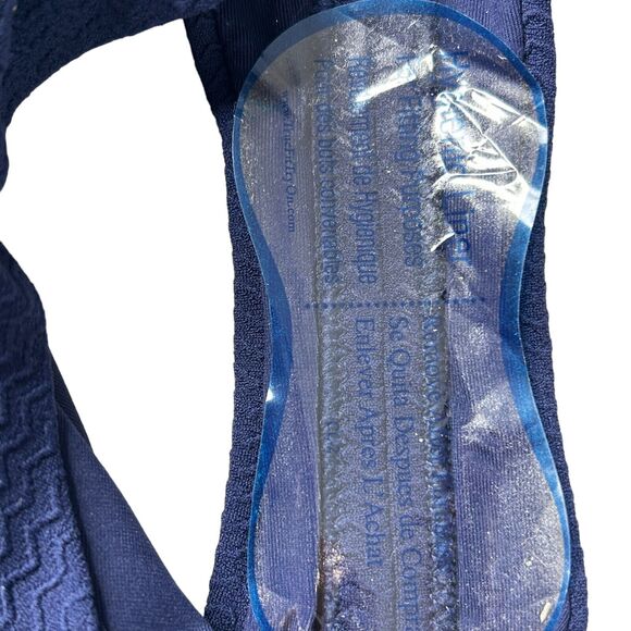 Melissa Odabash Naples Mazy Gold Chain One Piece Swimsuit Navy Women's 6 NWT - Picture 8 of 10